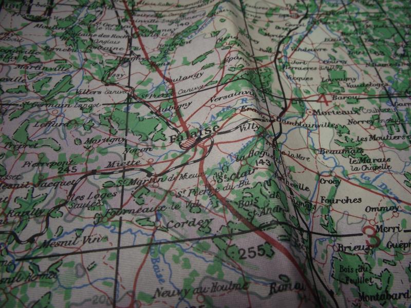 British 1943 Dated Map. Cherbourg & Caen. Normandy Invasion.