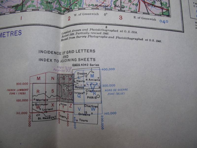 British 1943 Dated Map. Cherbourg & Caen. Normandy Invasion.