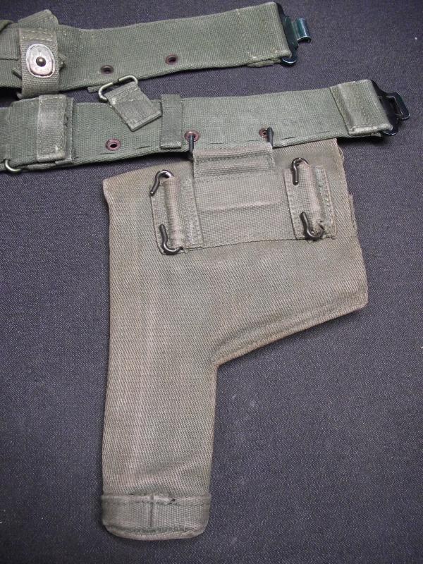 1945 Dated British 44 Pattern Pistol Holster and 44 Pattern Belt.