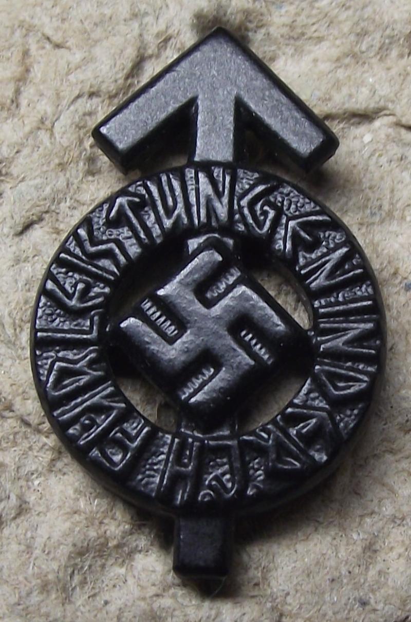Hitler Youth Mini  Proficiency Iron Grade Badge.