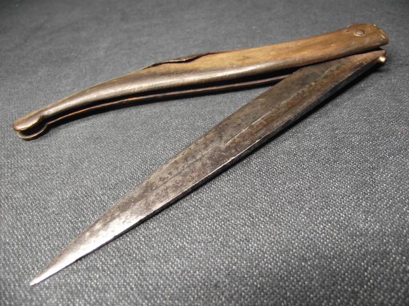 19th Century Spanish Navaja Folding Lock Knife.