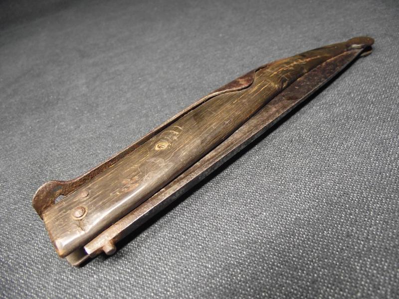 19th Century Spanish Navaja Folding Lock Knife.