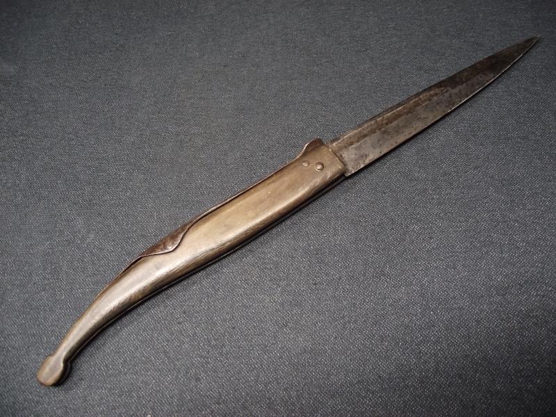19th Century Spanish Navaja Folding Lock Knife.