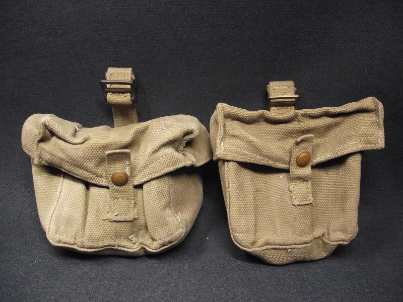 WW2 Home Guard Web Pouches, 1942.