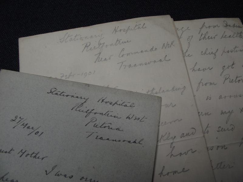 Two Boer War Personal Letters, Surgeon RAMC G.Goldsmith.