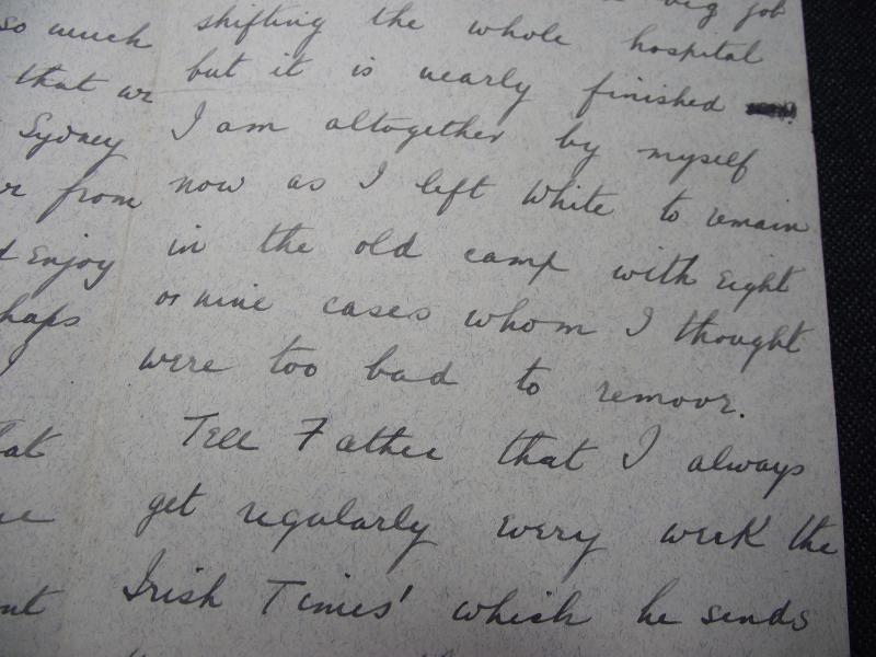 Two Boer War Personal Letters, Surgeon RAMC G.Goldsmith.