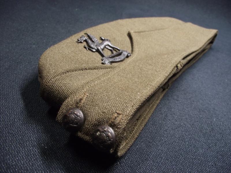 2nd Bn Monmouthshire Regiment Officers Side Cap. Newport Manufactured Cap.