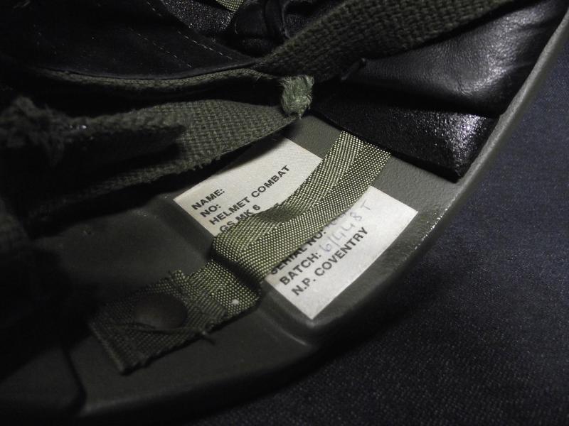 British Ballistic Helmet. GS MK6, Covenrty 1987.