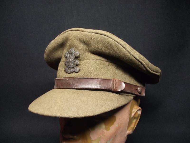 WW2 Welch Regiment Officers Visor Cap.