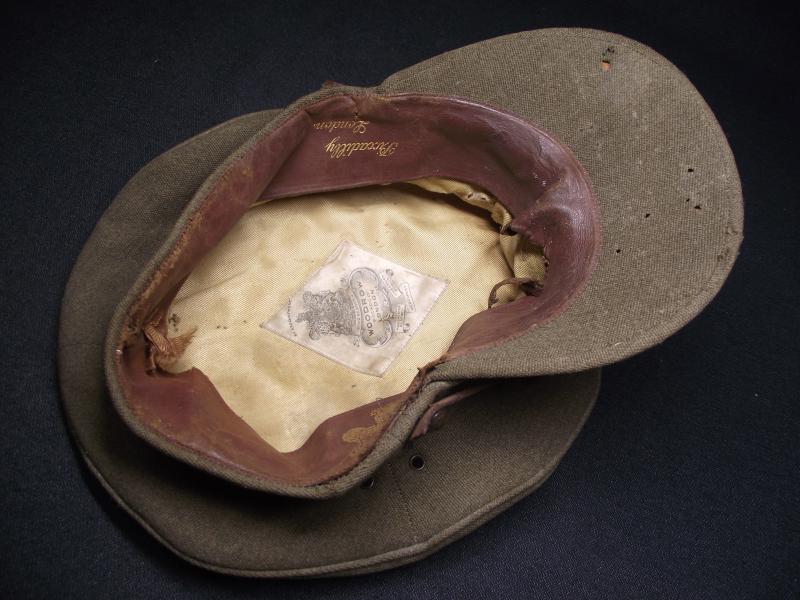 WW2 Welch Regiment Officers Visor Cap.