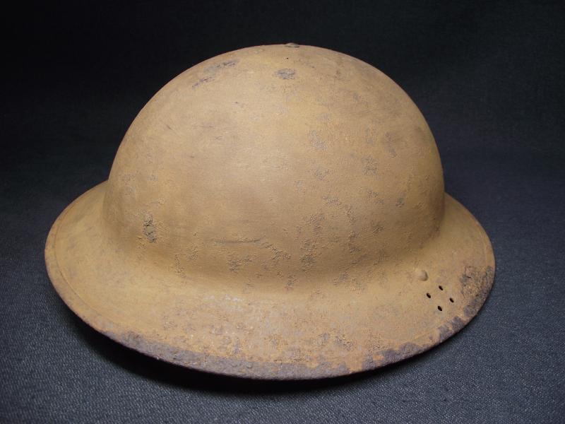 1940 Dated British Army  MKII Steel Helmet Relic. Cardiff.
