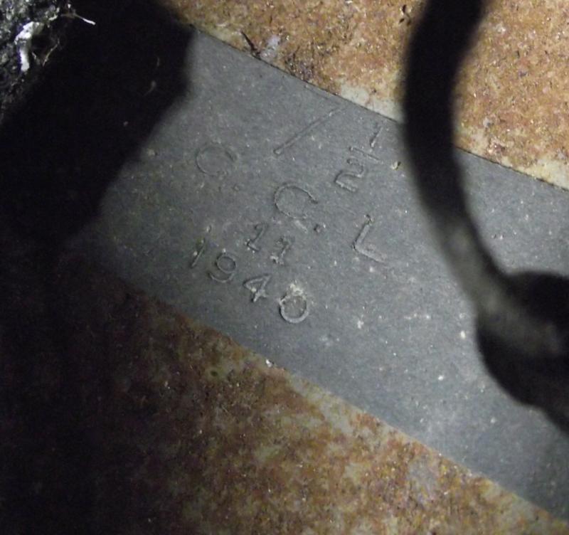 1940 Dated British Army  MKII Steel Helmet Relic. Cardiff.