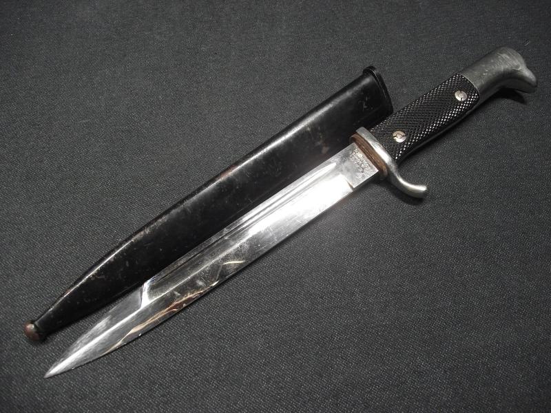 WW2 German Military ''Walking Out'' Parade Bayonet. Maker and Distributor Marked. E.Pack.