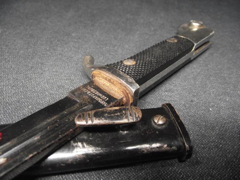 WW2 German Military ''Walking Out'' Parade Bayonet. Maker and Distributor Marked. E.Pack.