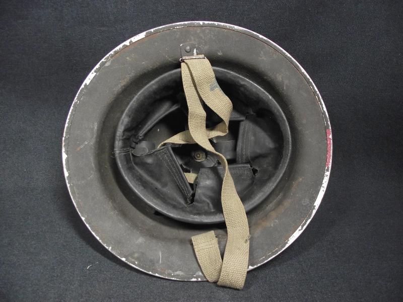 Red Painted 1941 Dated British Army MK2 Helmet. Army Fire Service?