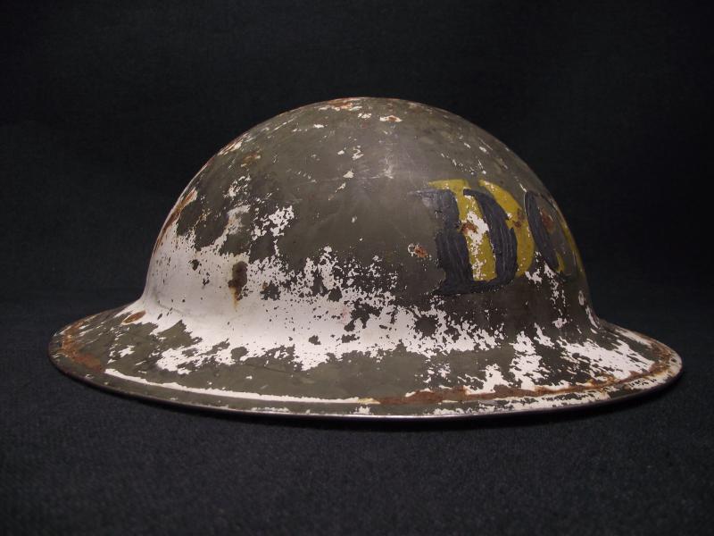 WW2 British MK2 ''DC''Steel Helmet. Decontamination Leader.