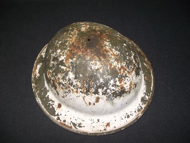 WW2 British MK2 ''DC''Steel Helmet. Decontamination Leader.