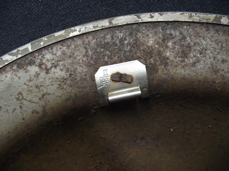WW2 British MK2 ''DC''Steel Helmet. Decontamination Leader.