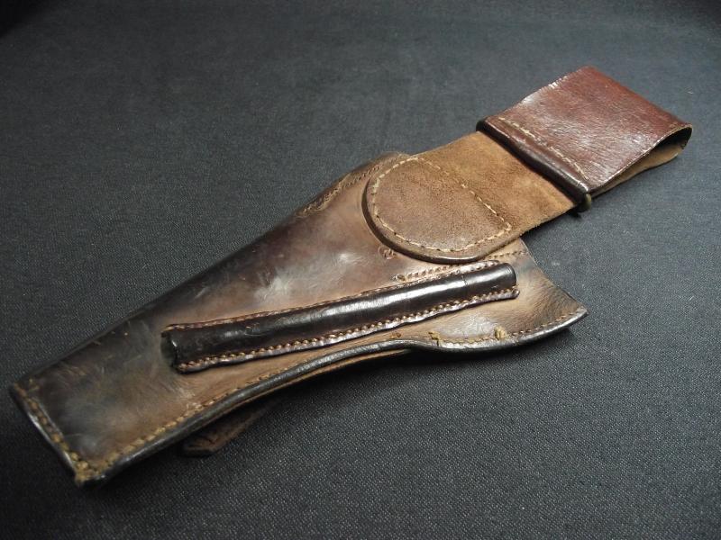 WW2 British Open Top Pistol Holster Field Conversion. Tank Holster.