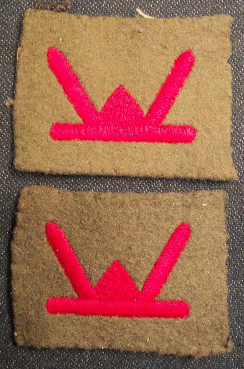 53rd Welsh Division Formation Arm Patches.
