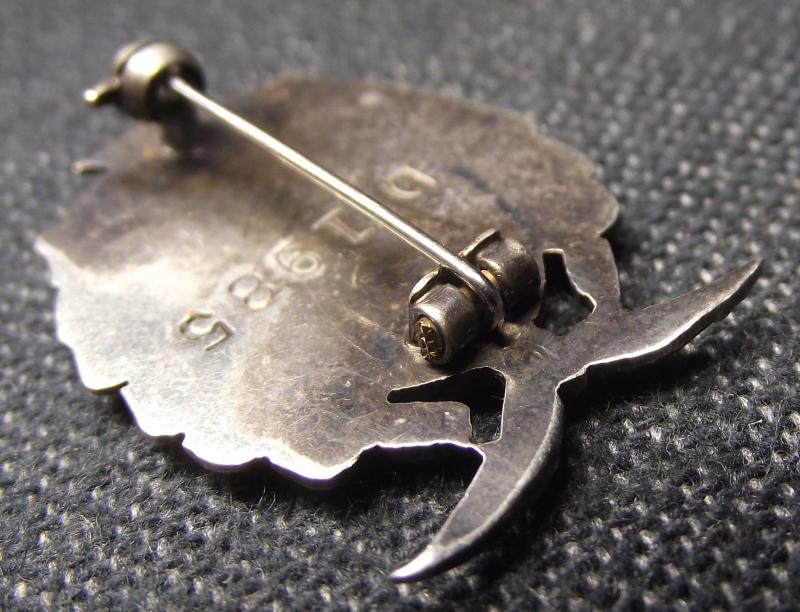 Rare WW2 Air Transport Auxiliary ''ATA'' Membership Lapel Badge. Numbered.