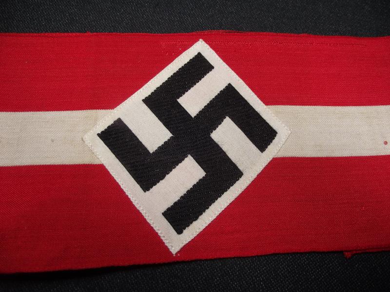 Mint Hitler Youth Armband. Unissued with RZM Paper Tag.