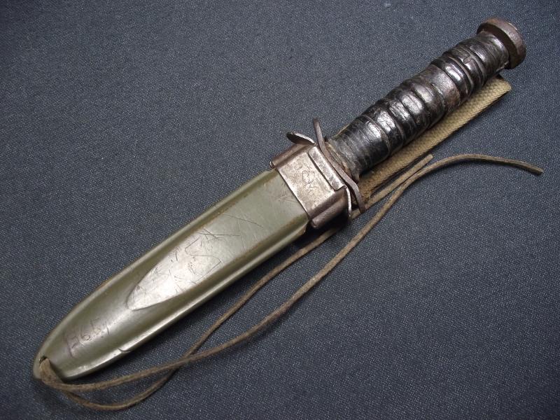 WW2 U.S. M3 Fighting Knife. Utica.