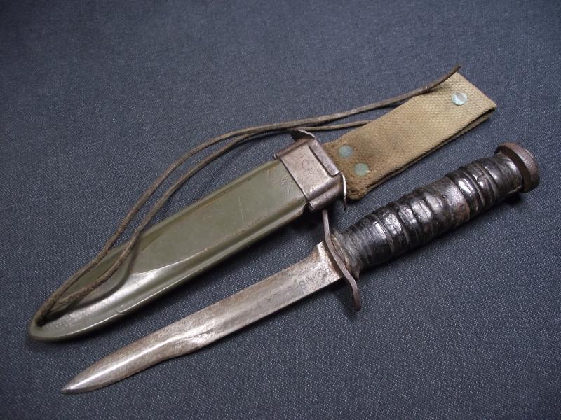 WW2 U.S. M3 Fighting Knife. Utica.
