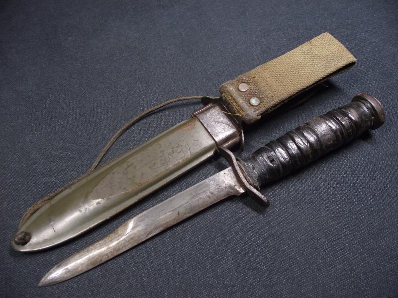 WW2 U.S. M3 Fighting Knife. Utica.