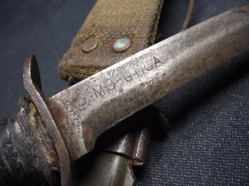 WW2 U.S. M3 Fighting Knife. Utica.