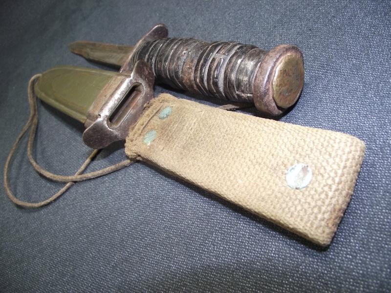 WW2 U.S. M3 Fighting Knife. Utica.