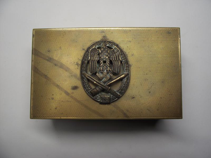 German Infantry Assault Badge Cigarette Box.