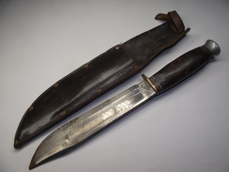 Large Vintage Sheath Knife. Rodgers.