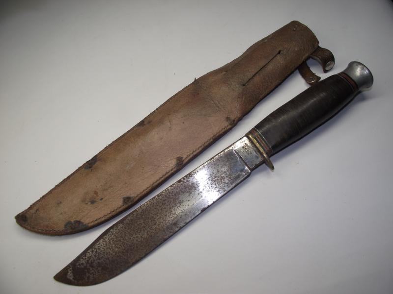 Large Vintage Sheath Knife. Rodgers.