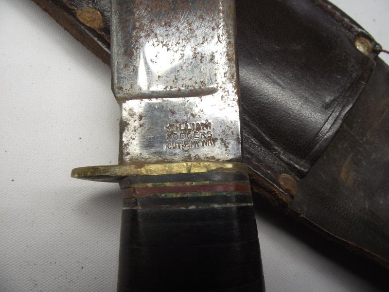 Large Vintage Sheath Knife. Rodgers.