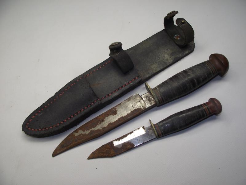 Vintage Sheath Knife Pair. Rodgers.