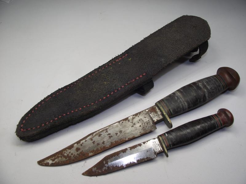 Vintage Sheath Knife Pair. Rodgers.