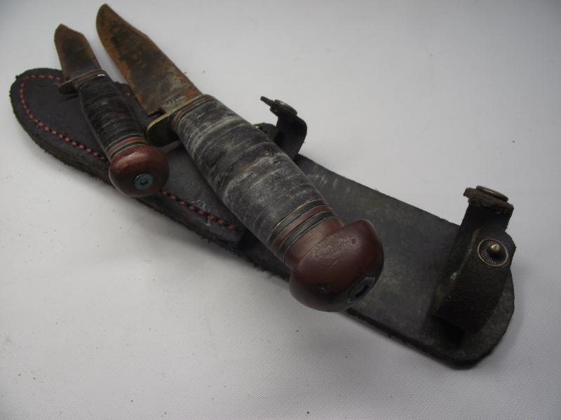 Vintage Sheath Knife Pair. Rodgers.