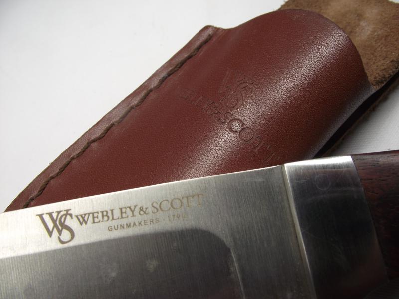 Sheath Knife . Webley and Scott.