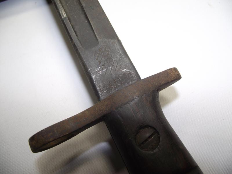 WW1 M1913 Remington Bayonet. American Property Over-Stamps.