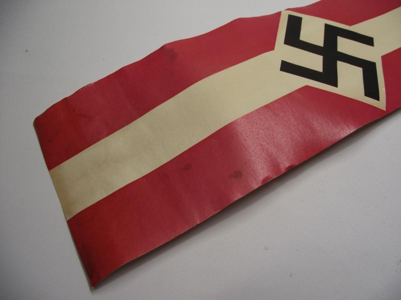 Hitler Youth DJH Donation Tin ''Wrap Round'' Paper Label.