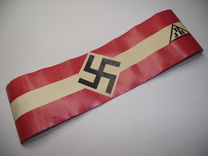 Hitler Youth DJH Donation Tin ''Wrap Round'' Paper Label.