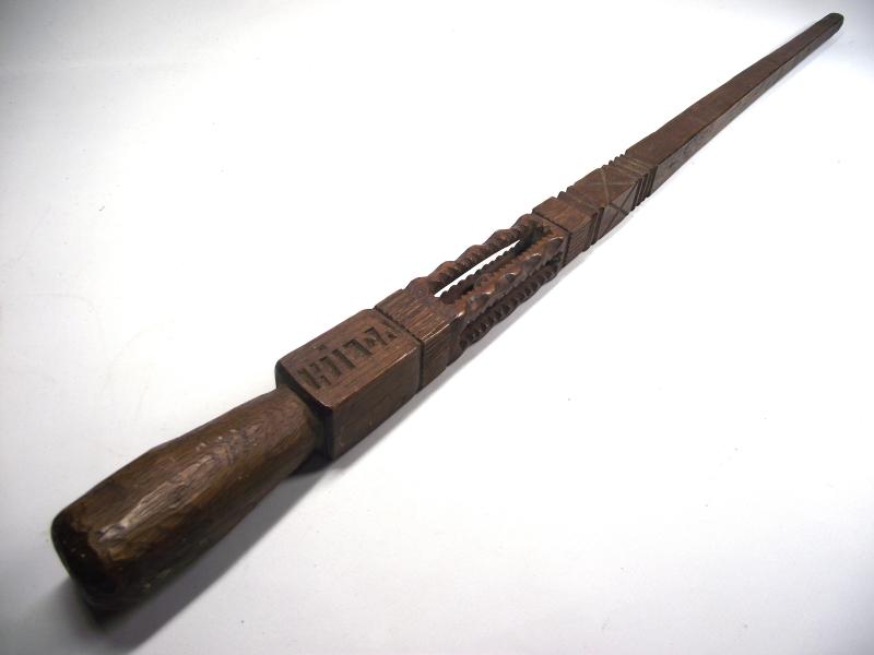 British POW Souvenir Walking Stick. Milag/Westertimke, 1944.