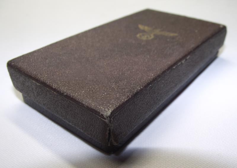 WW2 Boxed Bronze NSDAP Long Service Medal and Ribbon Bar, MM/15-Fredich Orth.