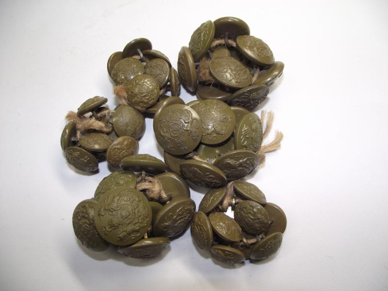 Large Selection of WW2 British GS Economy Buttons.