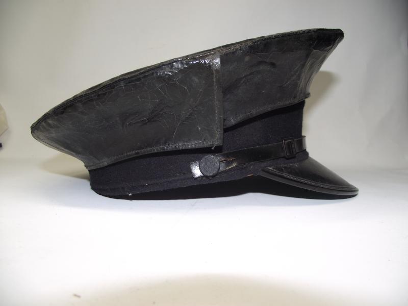 Vintage WW2 Railyway Cap with Waterproof Cover. Monmouthshire.