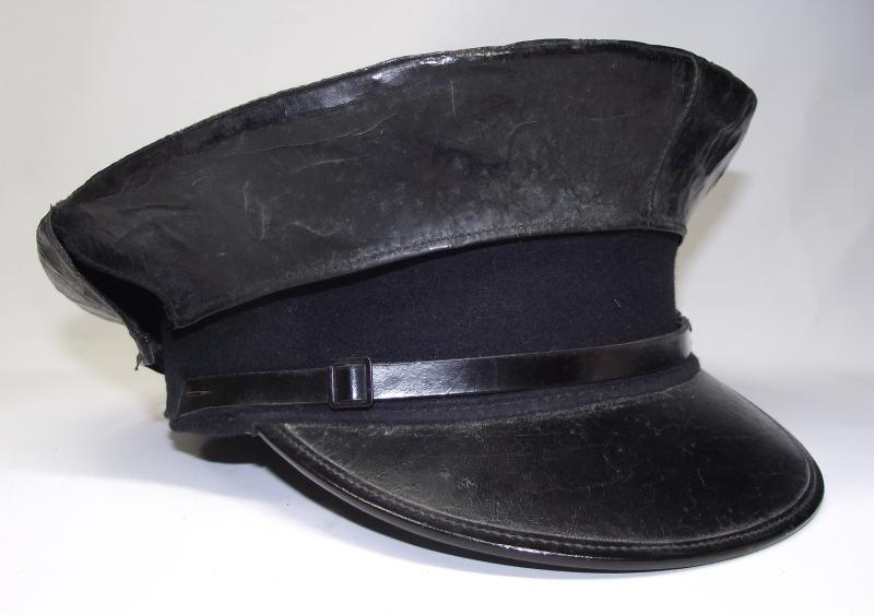 Vintage WW2 Railyway Cap with Waterproof Cover. Monmouthshire.