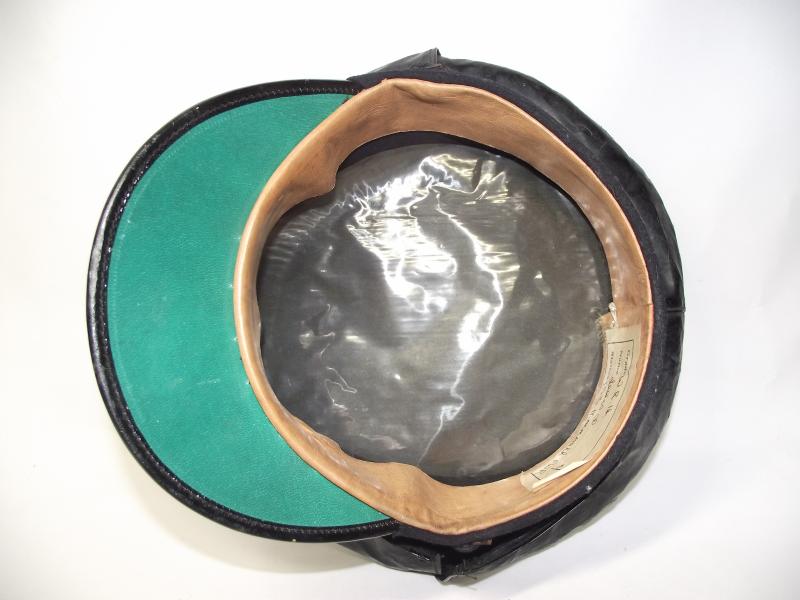 Vintage WW2 Railyway Cap with Waterproof Cover. Monmouthshire.