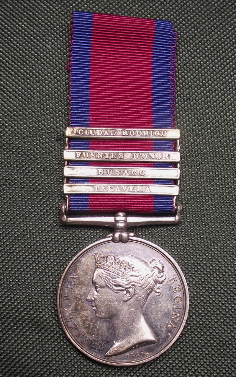 Victorian 24th Foot Talavera 4 Bar Military General Service Medal (MGSM) NO PAYPAL PAYMENTS!