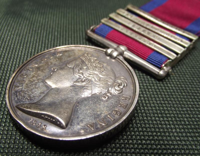 Victorian 24th Foot Talavera 4 Bar Military General Service Medal (MGSM) NO PAYPAL PAYMENTS!